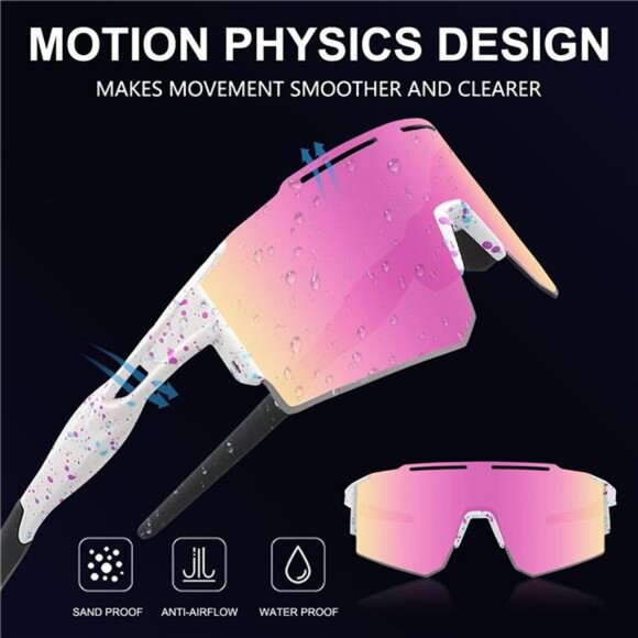 Cycling Sunglasses Polarized Sunglasses for Cycling Men Women with 1 Lens or 3 - Picture 2 of 6